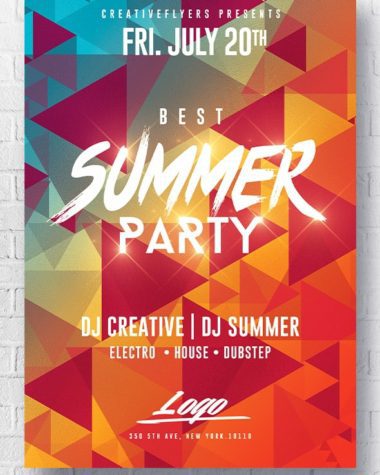 Summer Party Flyer to edit