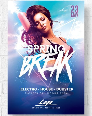 Spring Flyer template