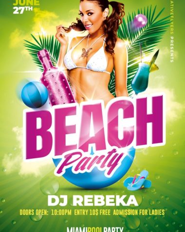 Beach Party Flyer Template