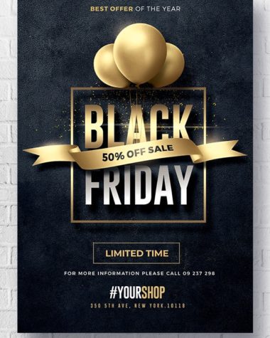 Black Friday Flyer for Photoshop