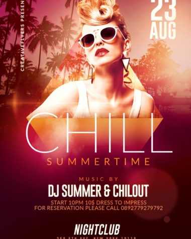 Chill Out Party Flyer Template