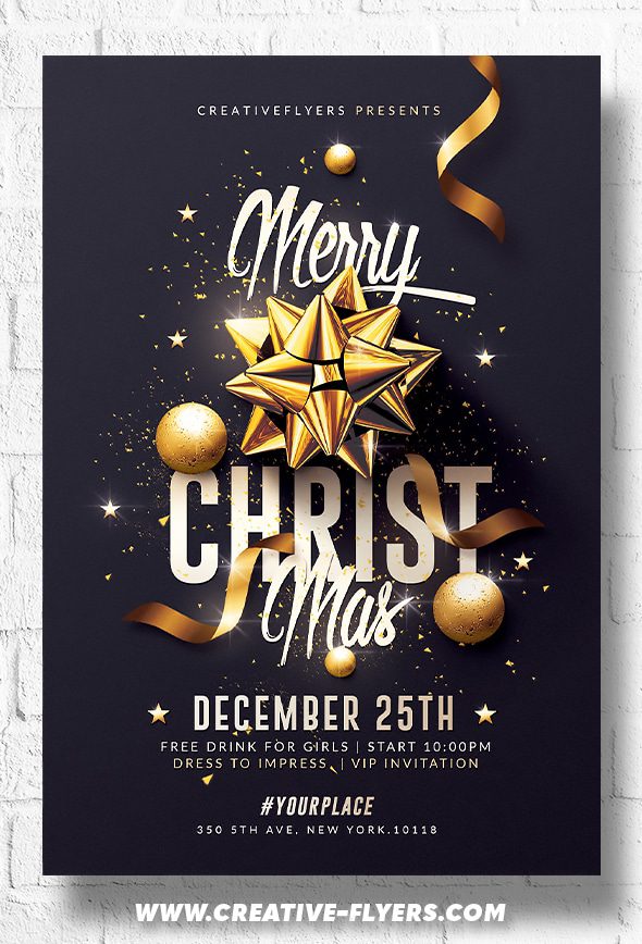 Classy Christmas Flyer Template