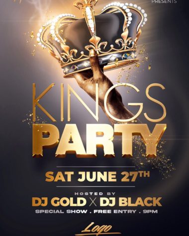 Kings party Kings Flyer PSD