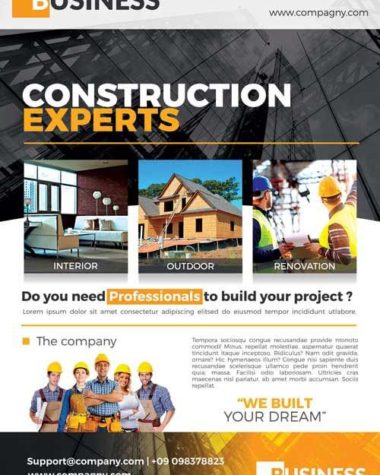 Construction Flyer Templates Psd