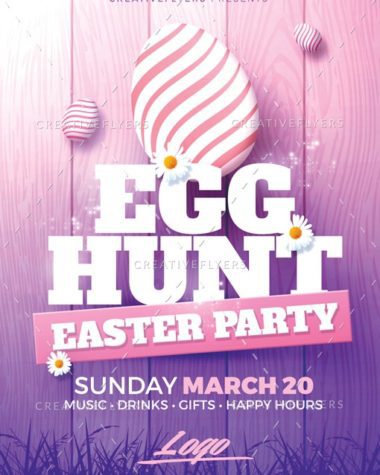 Easter Party Flyer Template