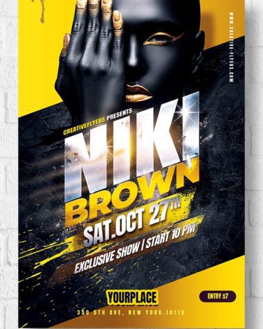 Night club flyer template