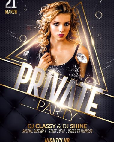 Private Party Flyer Template