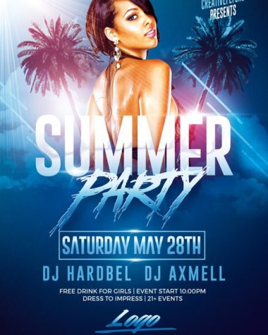 Summer Party Flyer Psd