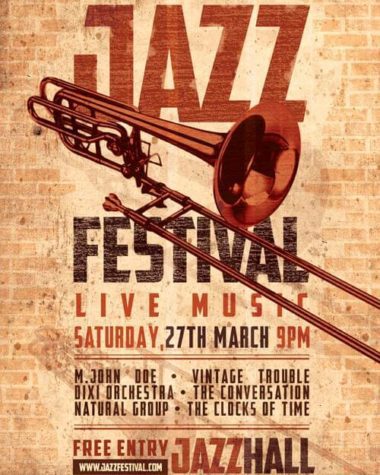 Jazz Festival Vintage Flyer