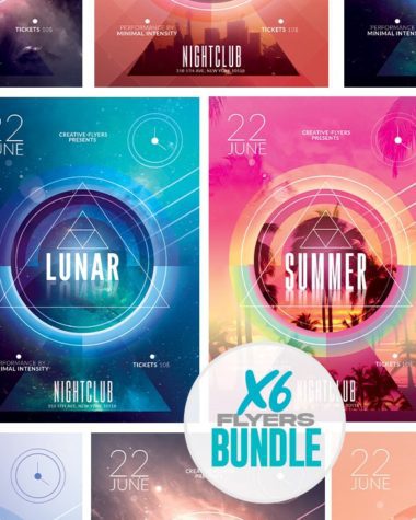 6 Minimalist Flyers