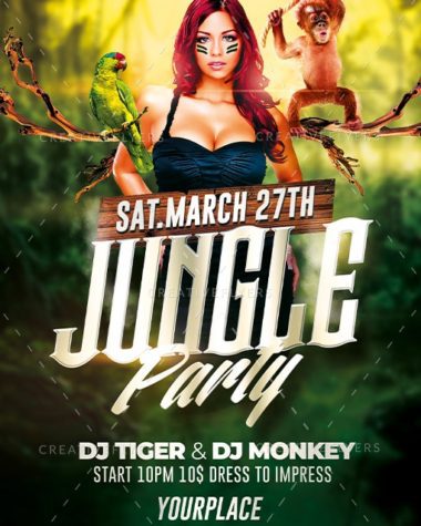 Jungle Psd Flyer Template