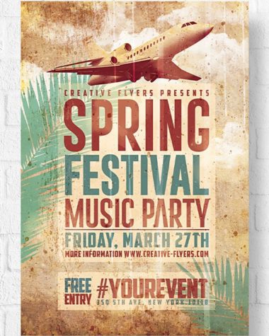 Spring Psd Flyer template