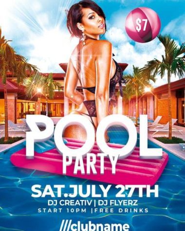 Pool Party Flyer Psd