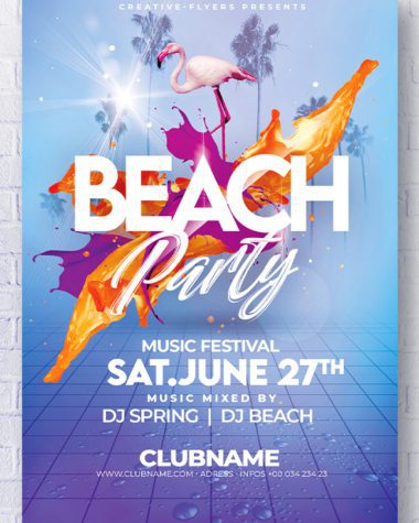 Beach Party Flyer