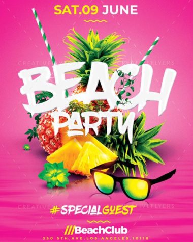 Beach Party flyer Psd