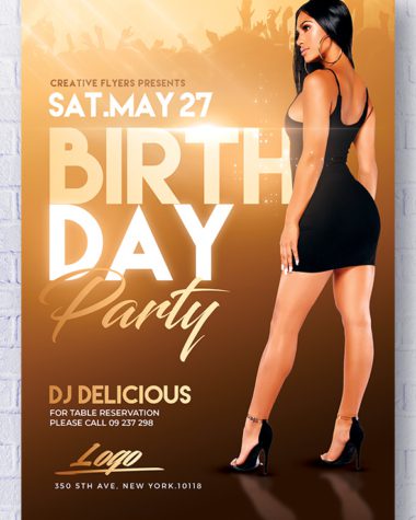 Classy Birthday Party Flyer