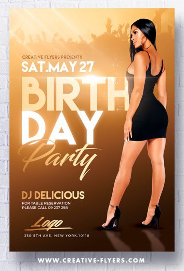 Classy Birthday Party Flyer