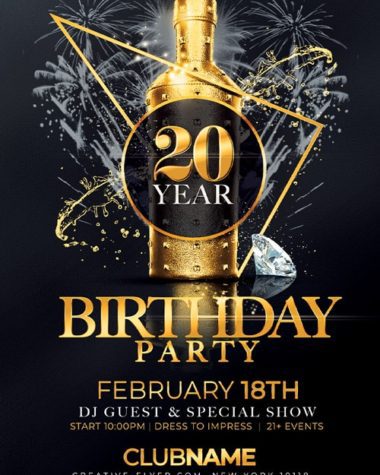 Elegant Birthday Flyer