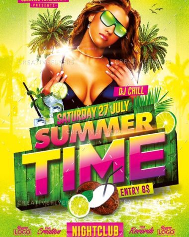 Summer Time Flyer Psd