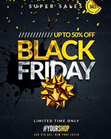 Black friday flyer templates