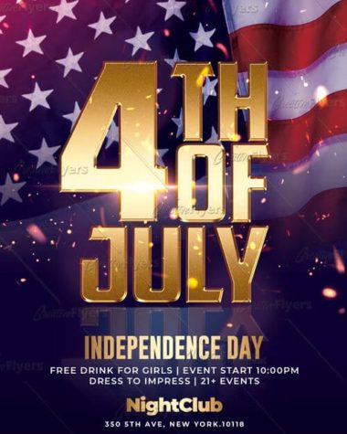 Realistic 4th of July Flyer