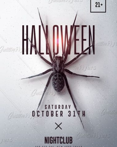 Halloween flyer template