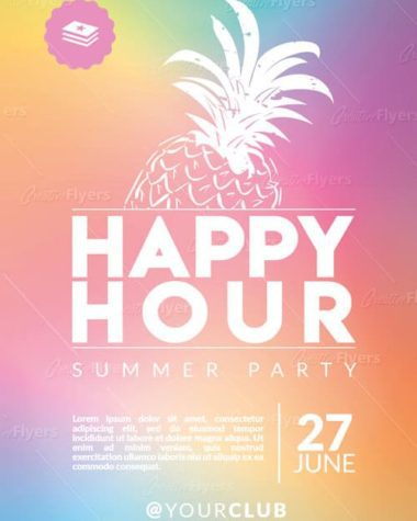 Download Creative Happy hour flyer templates