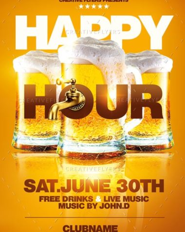 Happy Hour Flyer template