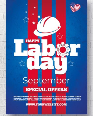 Labor day flyer Psd