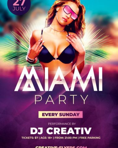 Miami Summer Party Flyer