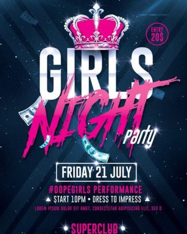 Girls Night Party flyer