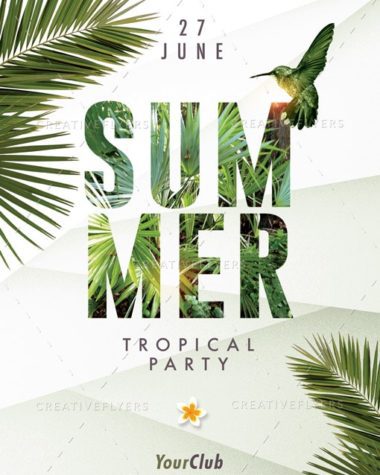 Summer Flyers Tropical Party