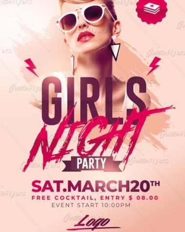 Girls Night Party Flyer