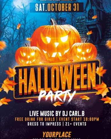 Halloween party flyer