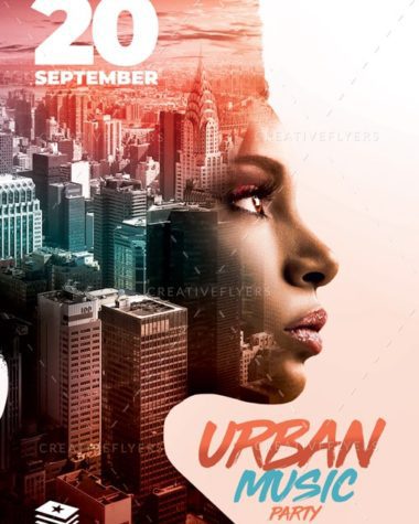 Urban Music Poster Psd