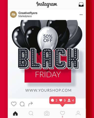 Black Friday square web banner