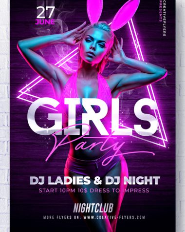 Girls Party Flyer