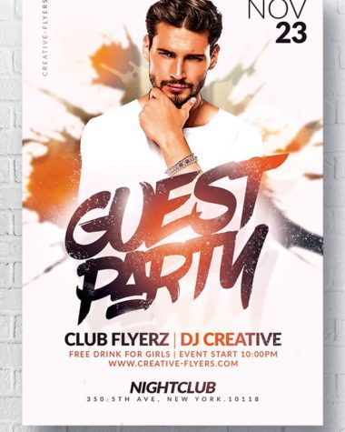 Guest Dj Party Flyer Template