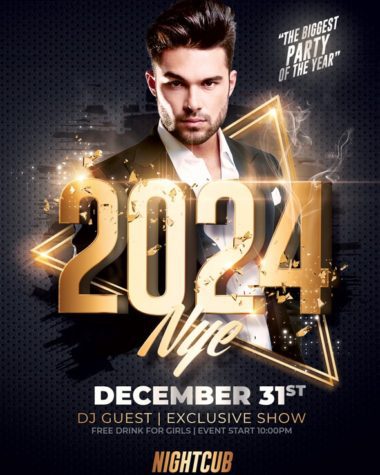 New Year's Eve-Party flyer