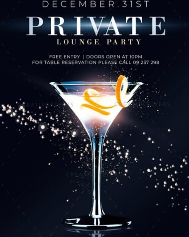 Private Party Flyer Template