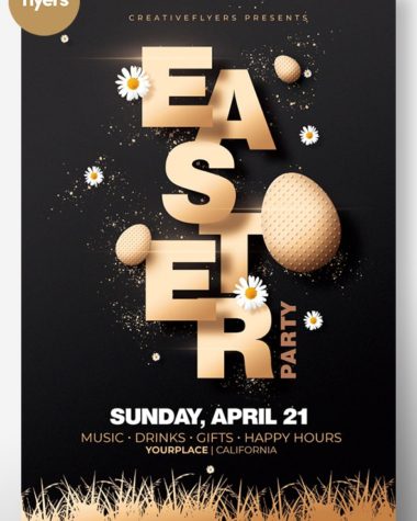 Easter Party Flyer TemplateEaster Party Flyer Template