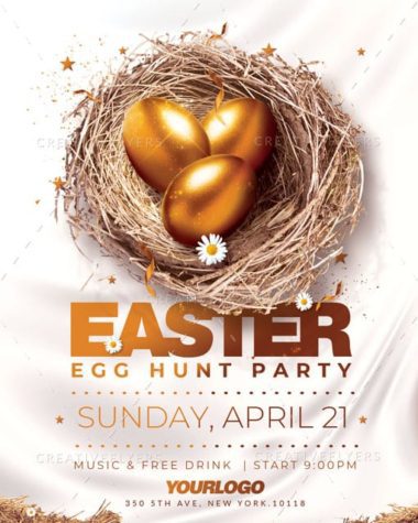 Easter Flyer Template Psd