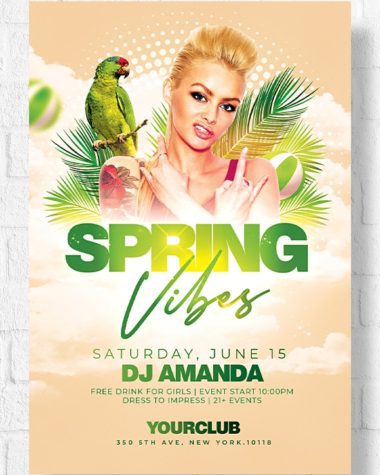 Spring Vibes Flyer Template