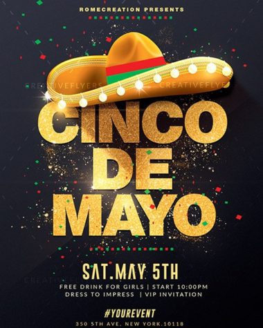 Cinco de Mayo flyer for adobe photoshop