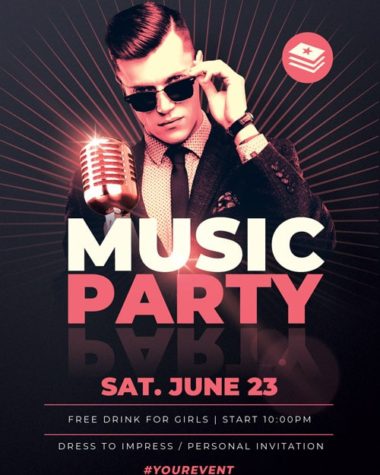 Music concert flyer template