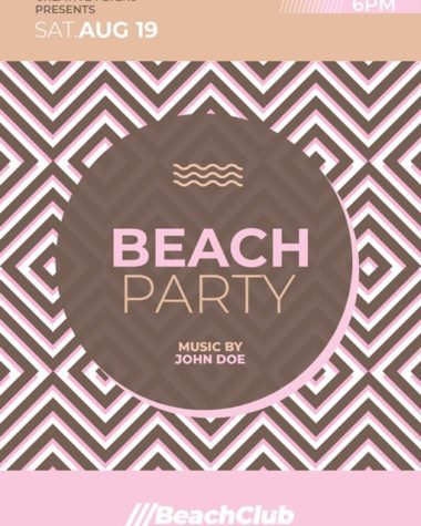 Beach Party psd flyer