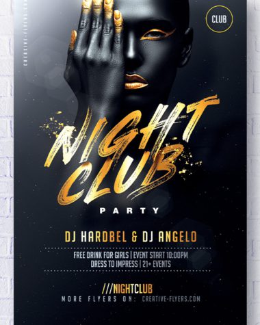 Black and Gold Club Flyer