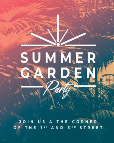 Summer Garden Invitation templates