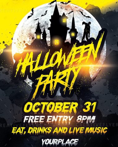 Flyer for Halloween party