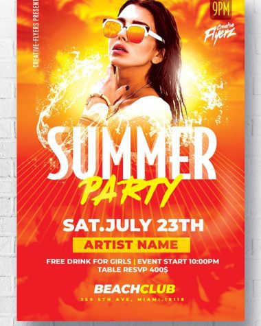 Summer Music Party Flyer